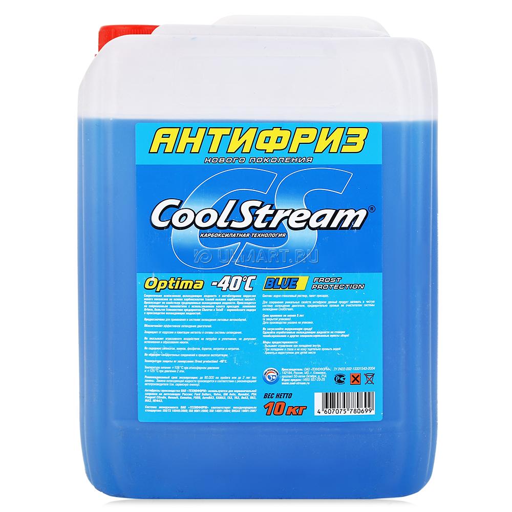 CoolStream  Optima Blue, 10 кг охлаждающая жидкость (синий)