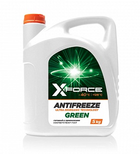 X-FORCE , 5 кг охлаждающая жидкость (зеленый)