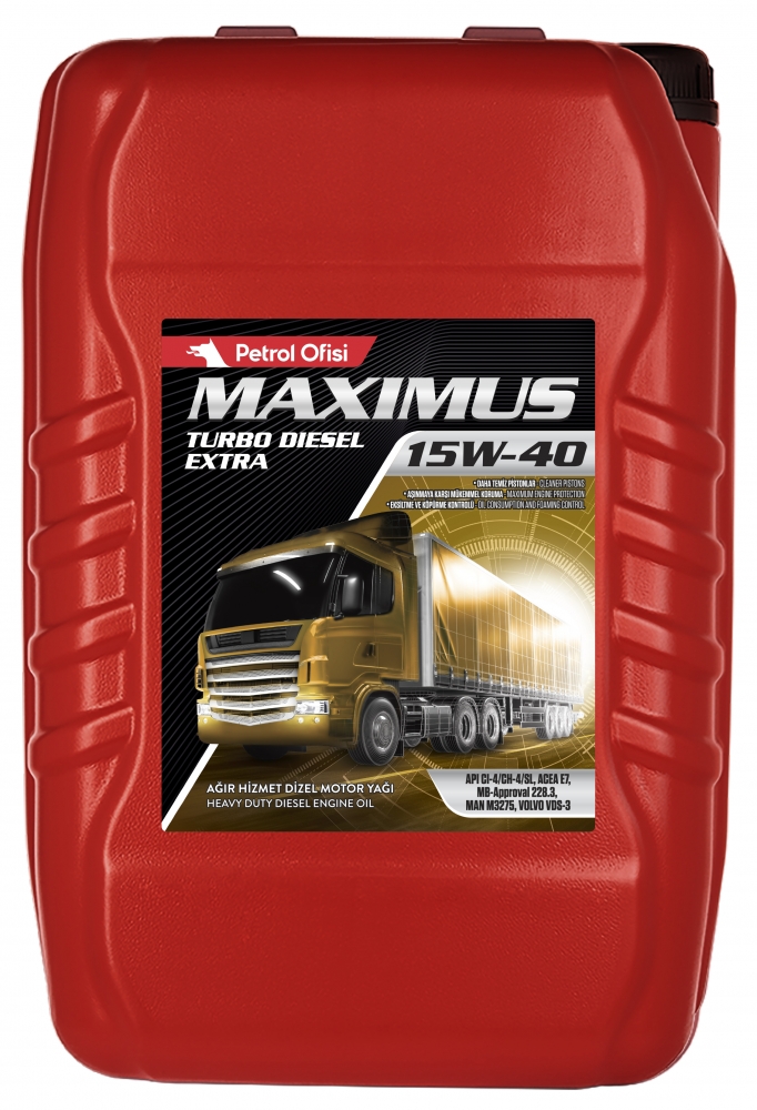 Petrol Ofisi MAXIMUS T.D. EXTRA 15W-40 17.5KG Моторное масло 7400