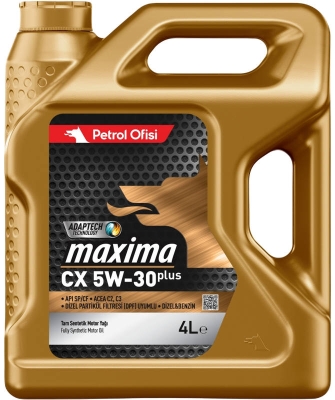 Petrol Ofisi MAXIMA CX 5W-30 PLUS 4L Моторное масло  SP/ C2/C3