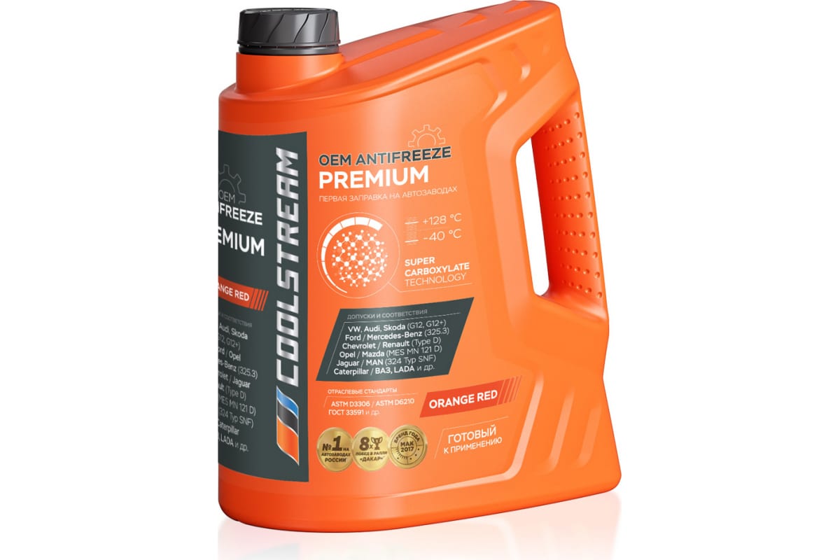 CoolStream Premium 40, 5 кг охлаждающая жидкость (оранж.)