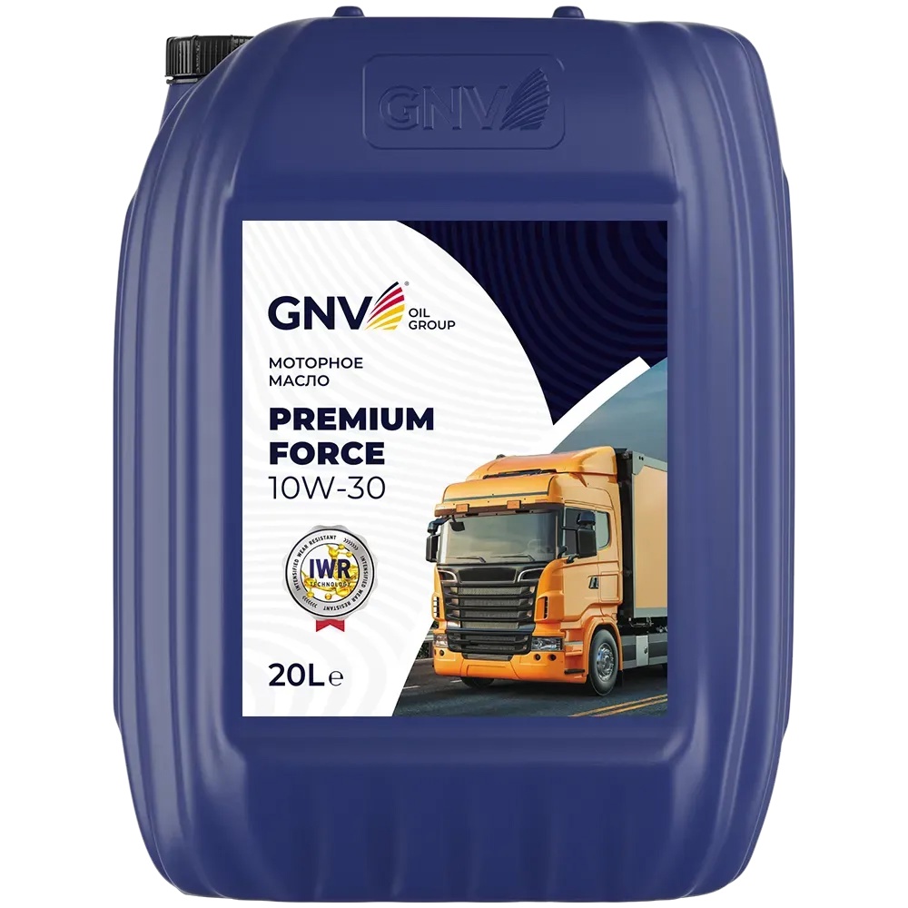 GNV Premium Force 10W-30 (кан. 20 л)   Моторное масло 